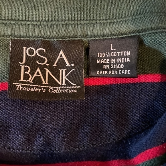 Jos A Banks Long Sleeve Polo Large - Picture 7 of 8